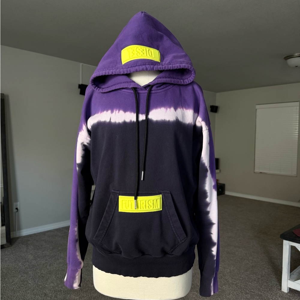 Diesel Purple Hooded Sweatshirt